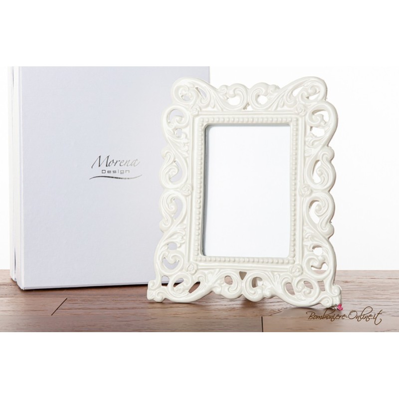 Bomboniere Matrimonio, Comunione e Cresima Morena: Portafoto medio in ceramica traforata