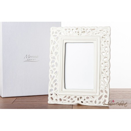 Bomboniere Matrimonio, Comunione e Cresima Morena: Portafoto grande in ceramica traforata