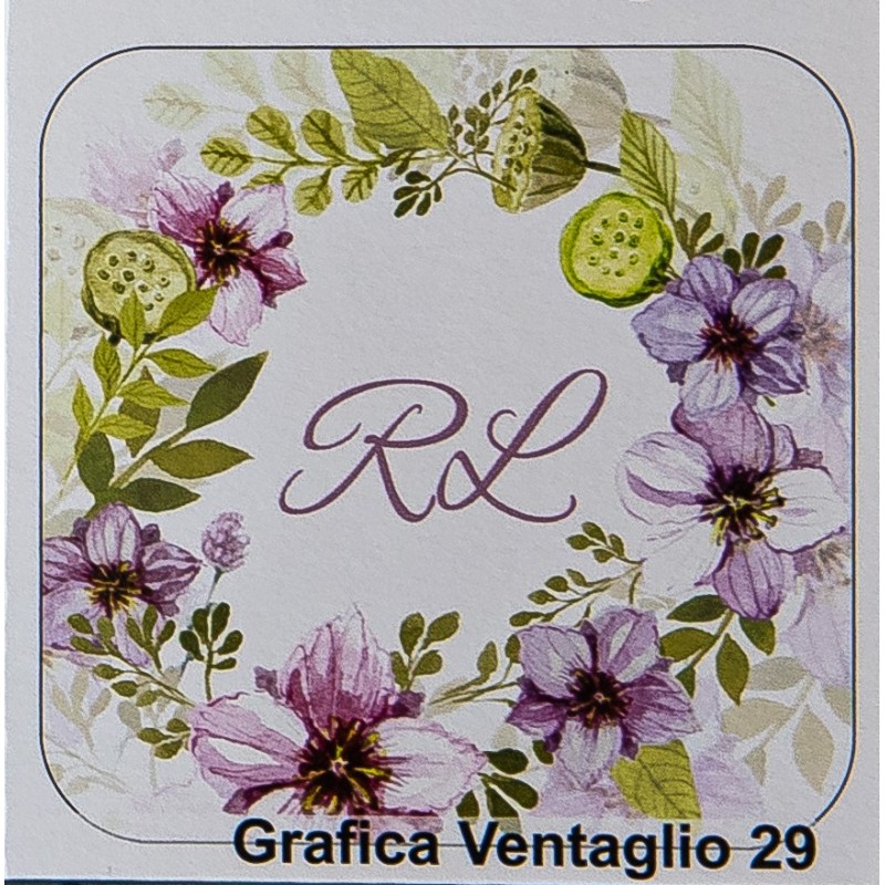 Dettagli floreali in cerchio partecipazioni matrimoni