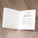 Partecipazione di matrimonio - Decoro floreale classico