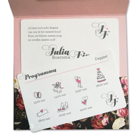 Partecipazione di nozze - Splendore floreale