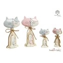 Bomboniera gattino spiritoso rosa piccolo