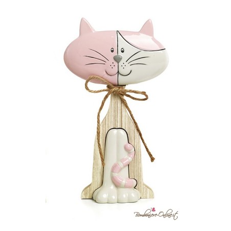 Bomboniera gattino spiritoso rosa piccolo