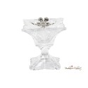 Alzatina con applicazione fiore crystal prezioso