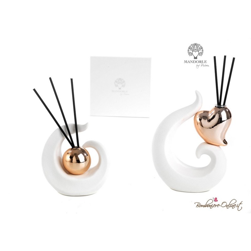 Bomboniera profumatore moderno sfera di rame