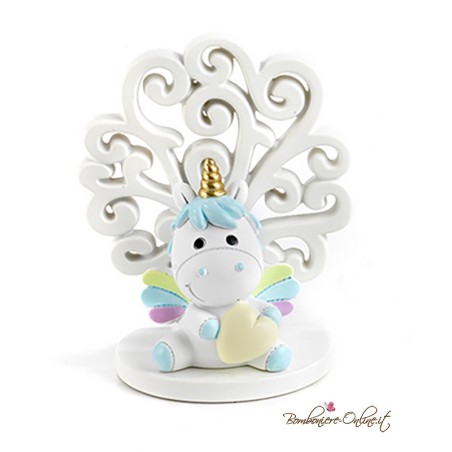 Albero con unicorno azzurro
