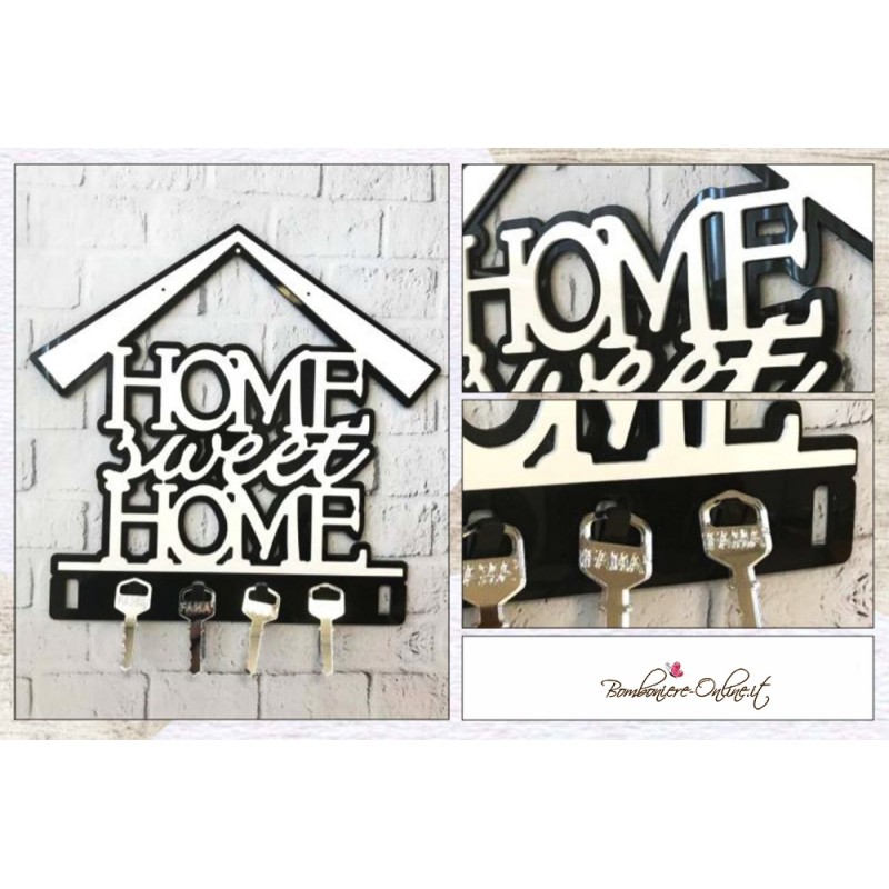 Appendichiavi casetta Home Sweet Home in plexiglass