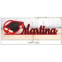 Scritta personalizzabile da tavolo Laurea con tocco in legno multistrato