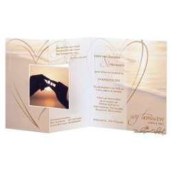 Partecipazione di nozze - Tramonto