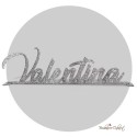Nome in plexiglass glitter personalizzabile