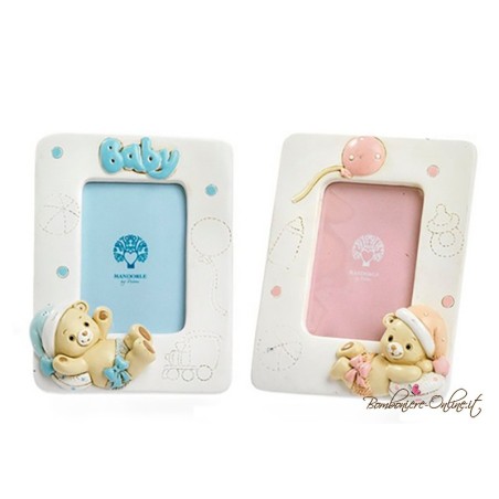 Portafoto orsetto baby con cappello bimbo o bimba