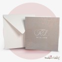 Partecipazione Matrimonio quadrata minimal
