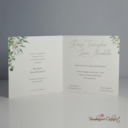 Partecipazione Matrimonio quadrata stile Boho chic