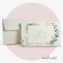 Partecipazione Matrimonio stile greenery