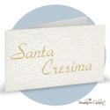 Bigliettino Bomboniera scritta Santa Cresima  - BFF1003