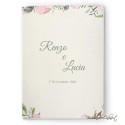 Partecipazione matrimonio economica online con cornice floreale multicolore - F1559-C16