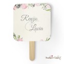 Partecipazione matrimonio economica online con cornice floreale multicolore - F1559-C16