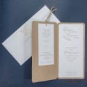 Partecipazione nozze Save the Date con calendario e foto sposi