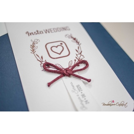 Partecipazione nozze Insta Wedding