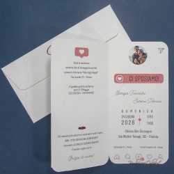 Partecipazione nozze Insta Wedding