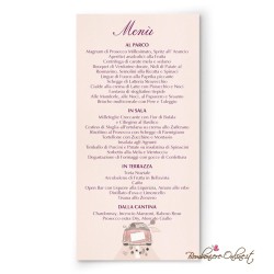Partecipazione nozze economica con automobile con sposi "just married"