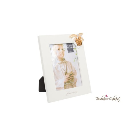 Bomboniera Portafoto con cuore gesso simboli Cresima