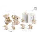 Orsetto bomboniera per Battesimo "Golden Wool"