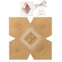 Partecipazione Matrimonio box piramide con cornice - 315371-C23