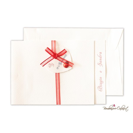 Partecipazione Matrimonio Coccinella