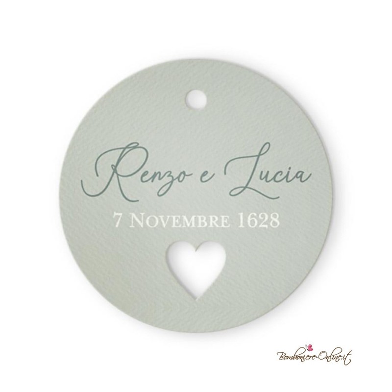 Partecipazione Matrimonio minimal con fascia verde
