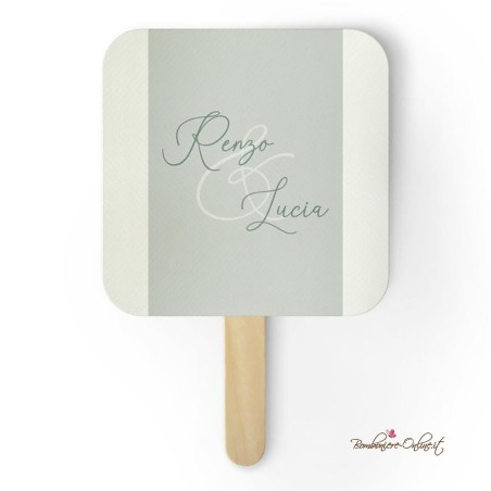 Partecipazione Matrimonio minimal con fascia verde - F1717-C16