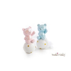 Bomboniera Battesimo Orsetto Spiritoso su sfera