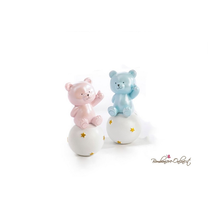 Bomboniera Battesimo Orsetto Spiritoso su sfera