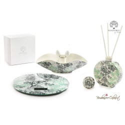 Bomboniera Bilancia da cucina con decorazione floreale