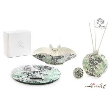 Bomboniera Set Antipastiera con decorazione floreale