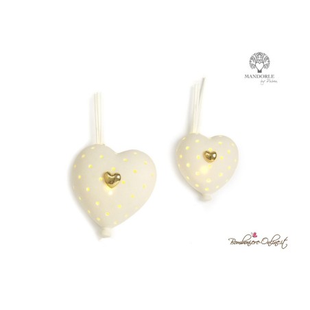 Bomboniera Profumatore grande da appendere Palloncino a Cuore Luce Led