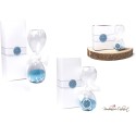 Bomboniera Matrimonio Clessidra Mare media con astuccio coordinato