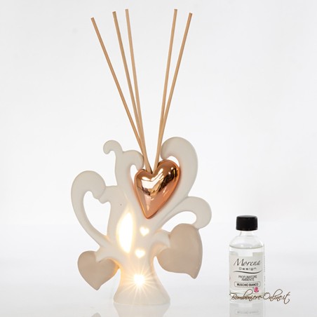 Bomboniera Profumatore Albero di cuori con luce led