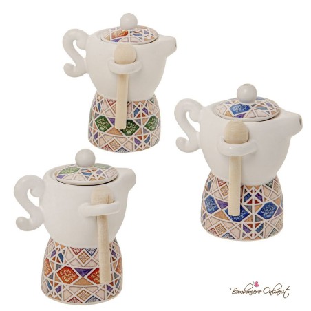 Bomboniera Zuccheriera forma Caffettiera MOKA