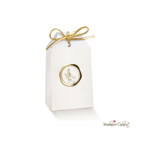 Scatolina portaconfetti Santa Cresima Oro