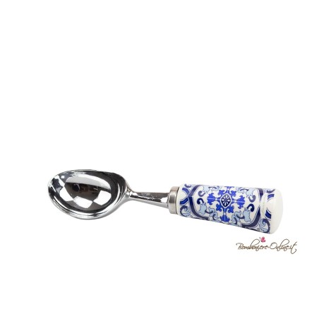 Bomboniera Cucchiaio Gelato "Maiolica Blu"