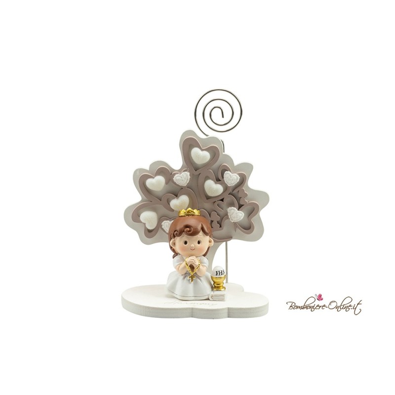 Bomboniera Albero Bambina Prima Comunione con Clip portafoto