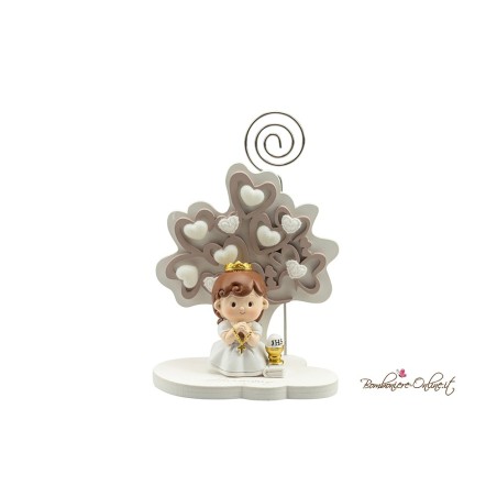 Bomboniera Albero Bambina Prima Comunione con Clip portafoto