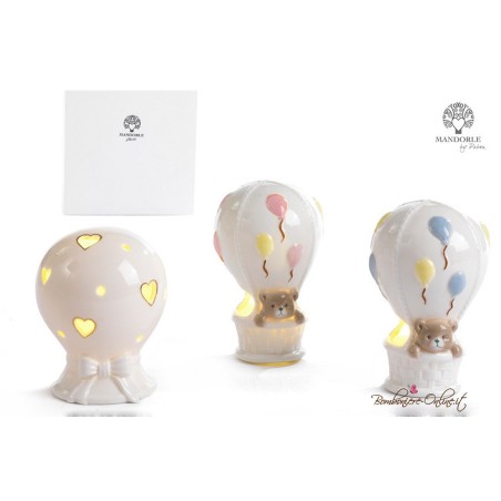 Bomboniera Palloncino fori a cuore e luce led