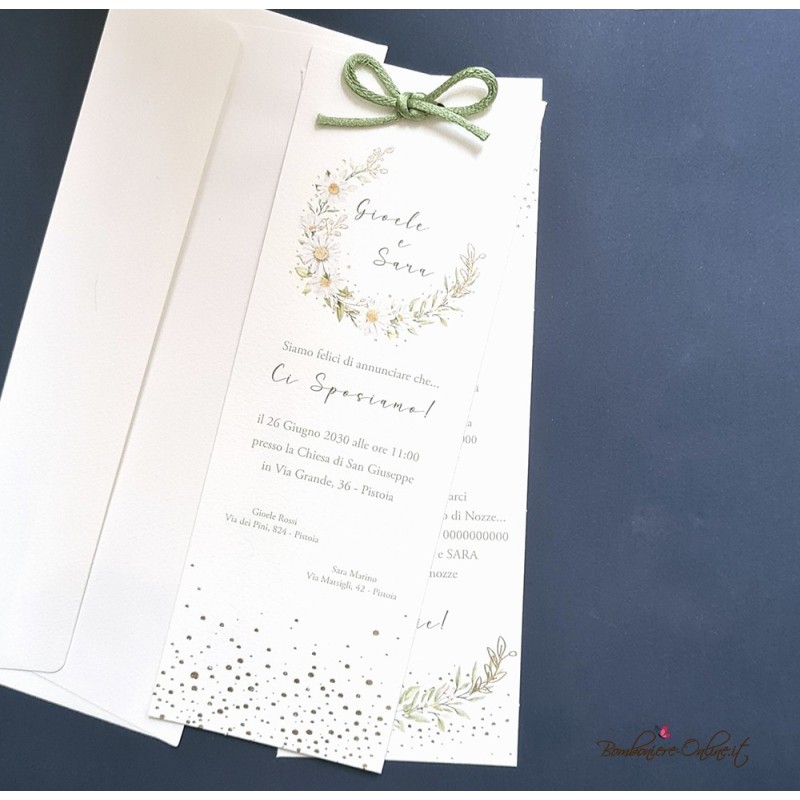 Partecipazione Nozze Margherite