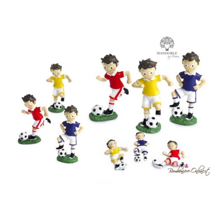 Bomboniera Bambino Grande Calciatore con Maglie Colorate