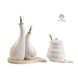 Bomboniere Utili Oliere su Vassoio "Foglie delicate"