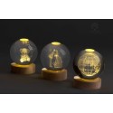 Bomboniera Globo Piccolo Mappamondo con Luce Led