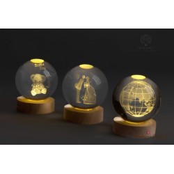 Bomboniera Globo Piccolo Mappamondo con Luce Led