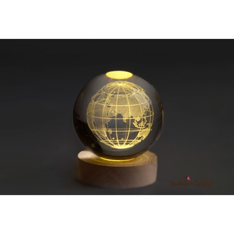 Bomboniera Globo Piccolo Mappamondo con Luce Led